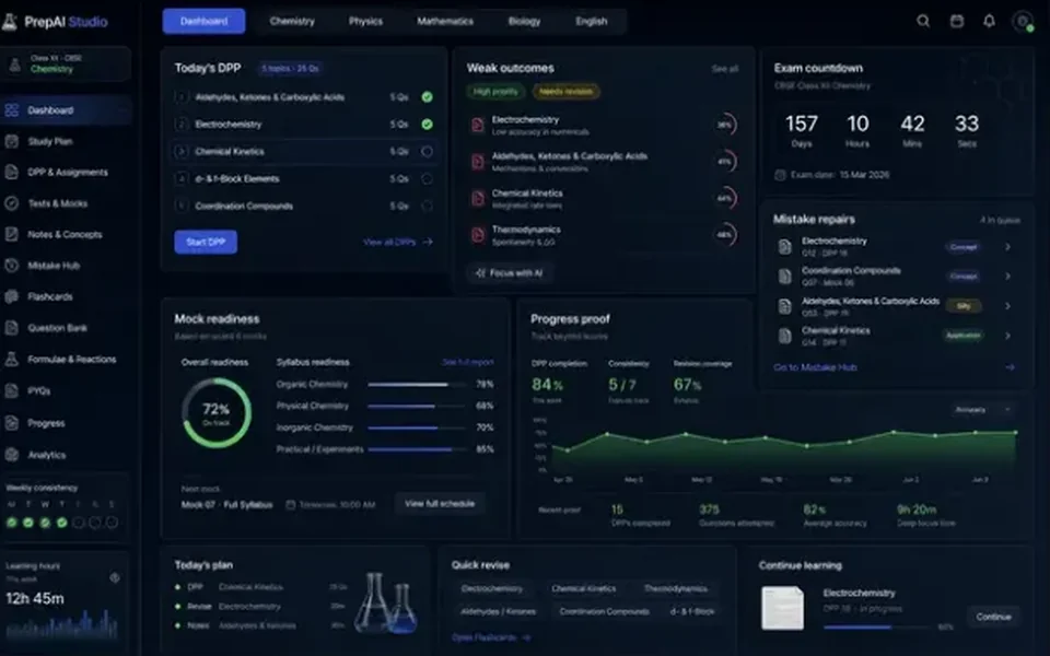 A screen from Prep AI Studio, one of our products