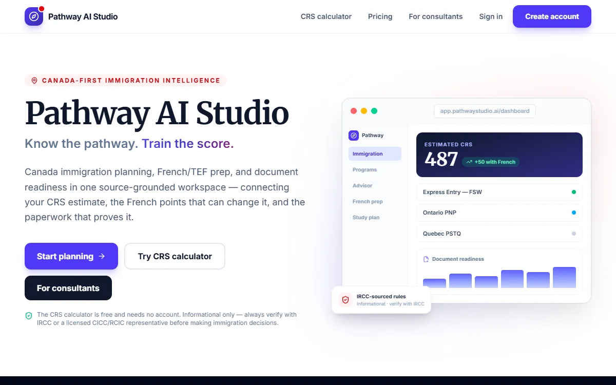 Pathway AI Studio live product interface